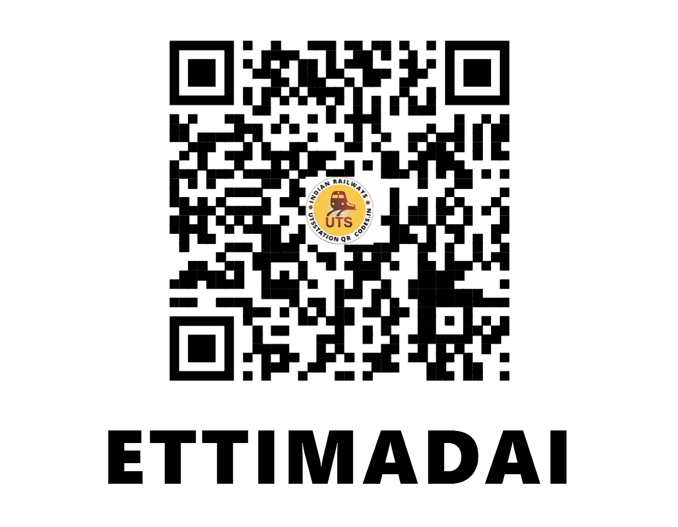 UTS QR Code for ETTIMADAI - ETMD - SR (TAMIL NADU)